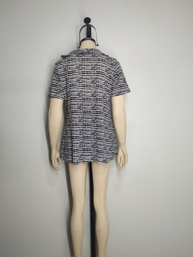 Blusa licrado negro blanco ML - Imagen 2
