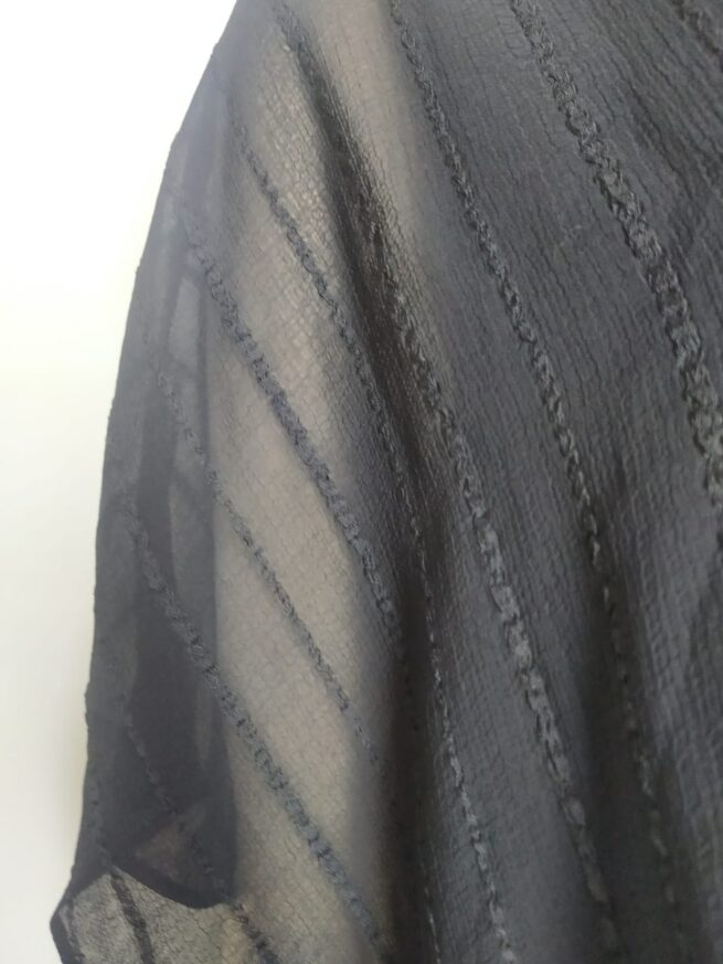 Blusa gasa negra ML - Imagen 5