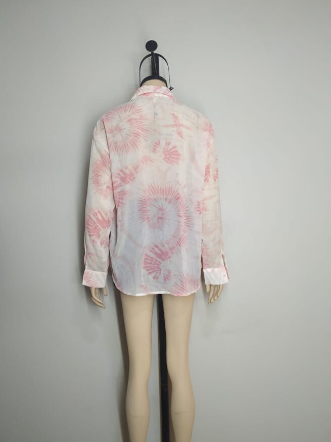 Blusa gasa rosa ML - Imagen 2