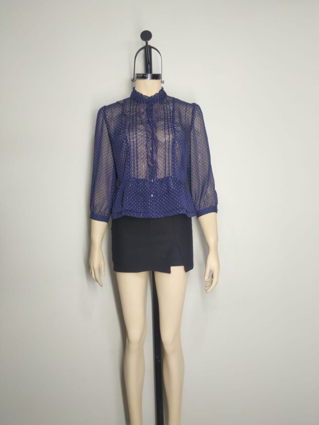 Blusa gasa azul S
