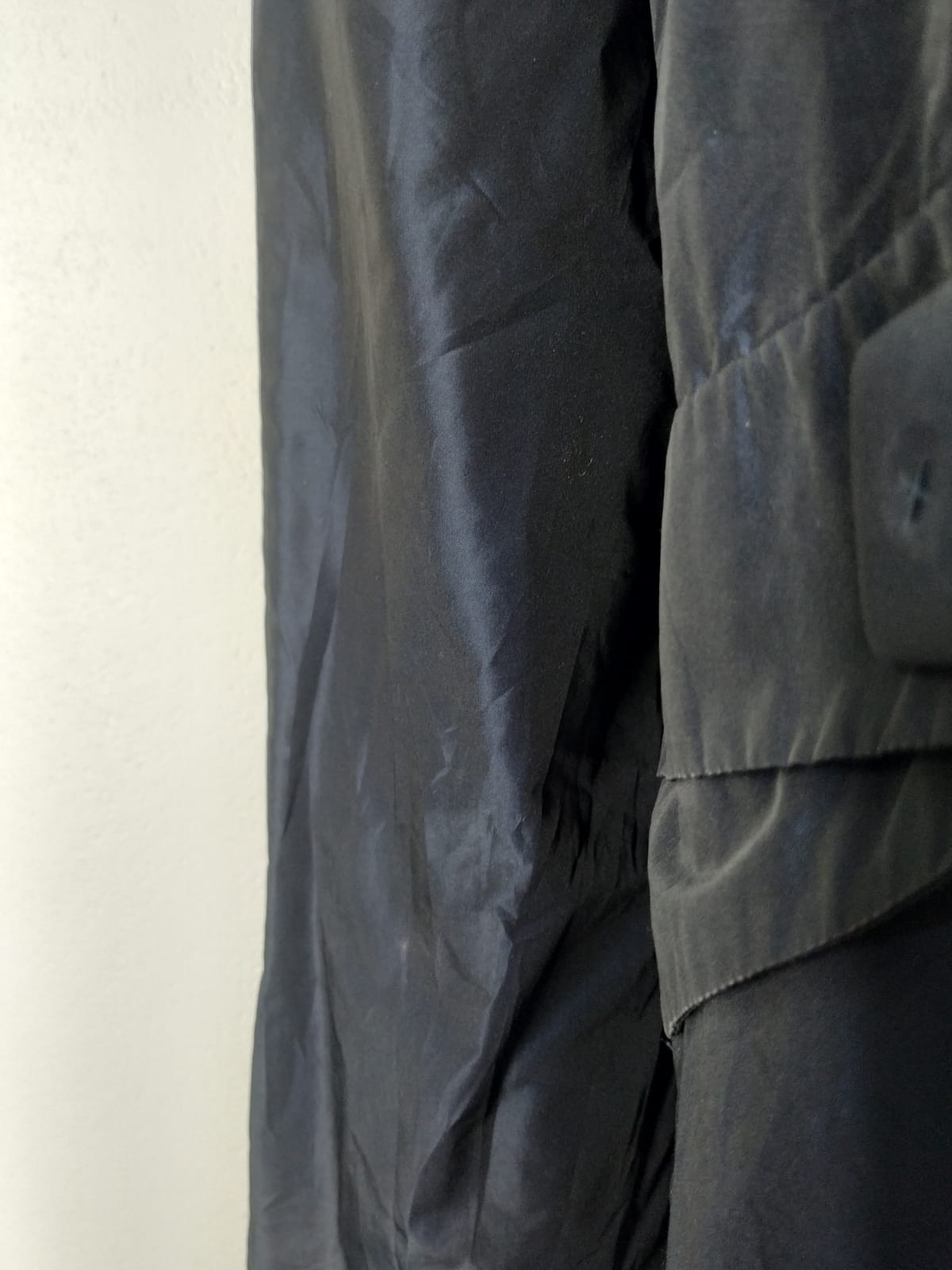 Gabardina cortaviento azul satinado M - Imagen 4