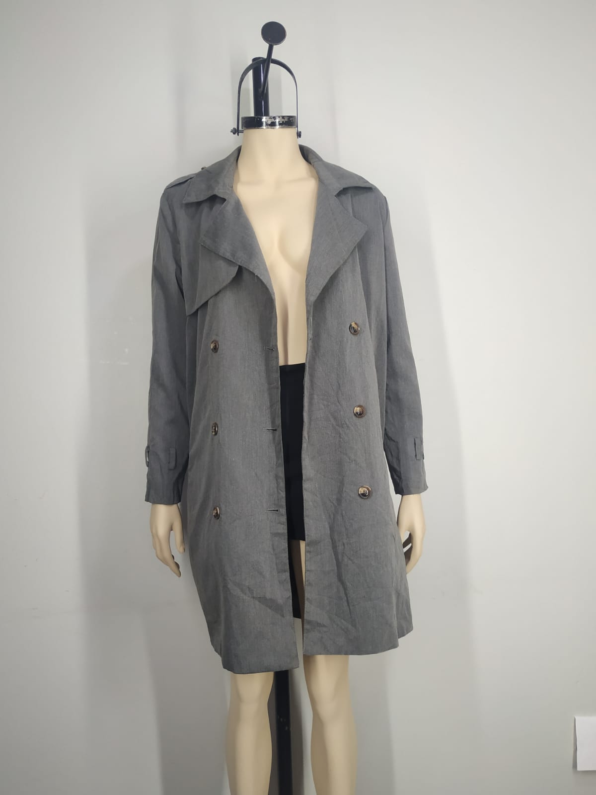 Gabardina gris M - Imagen 3