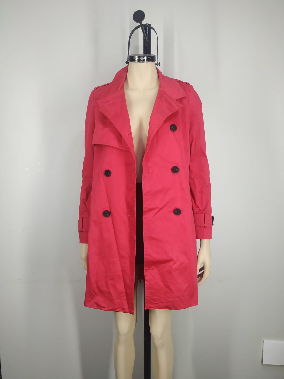 Gabardina roja S - Imagen 3