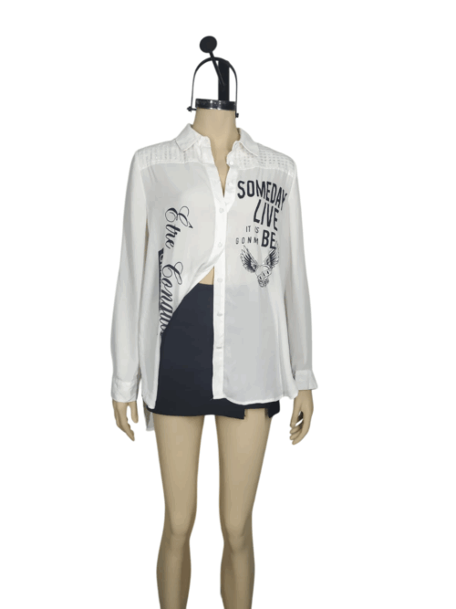 Blusa blanca diseño M