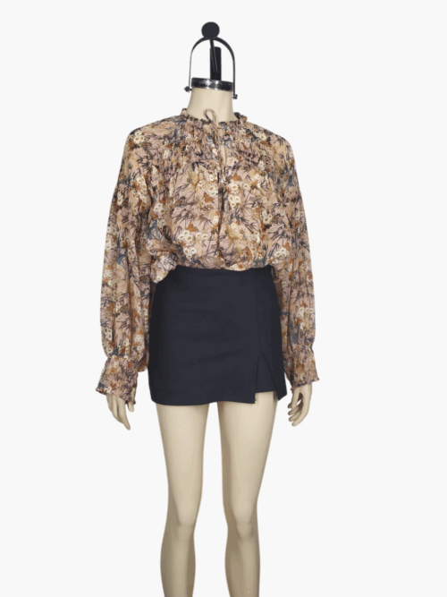 Blusa gasa floreada M