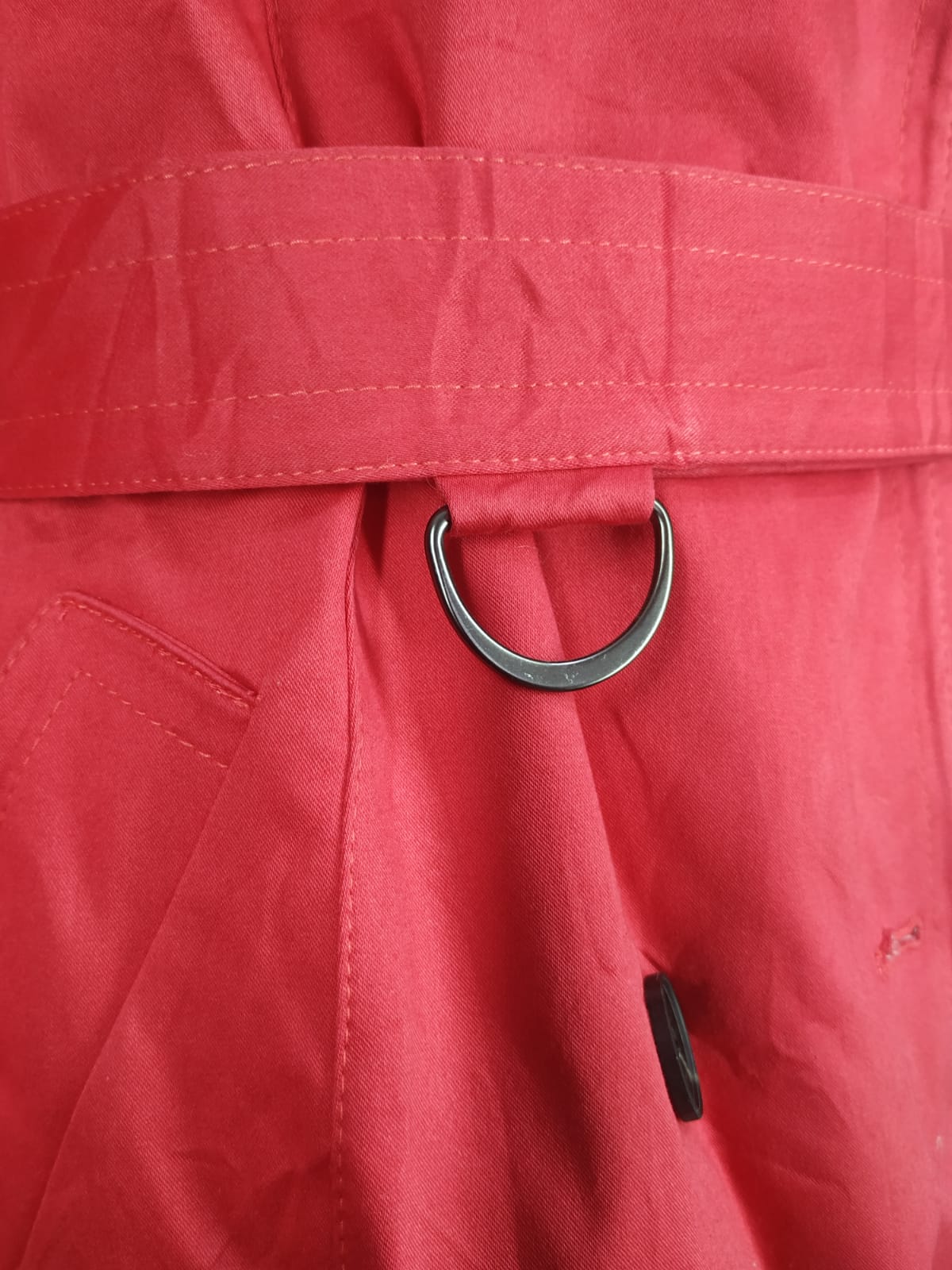 Gabardina roja S - Imagen 6