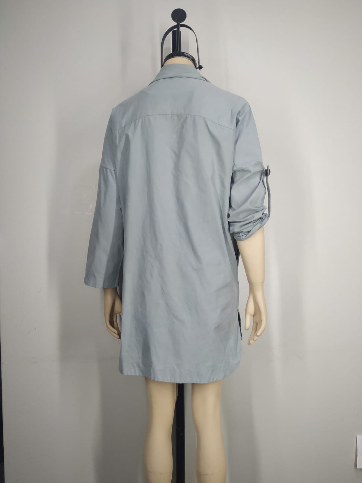 Gabardina cemento delgado M - Imagen 3