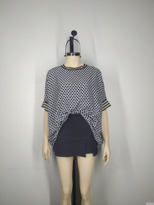 Blusa gasa negro L