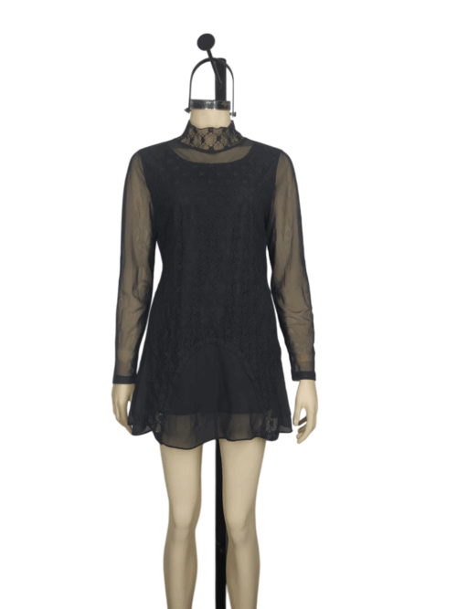 Vestido corto negro M